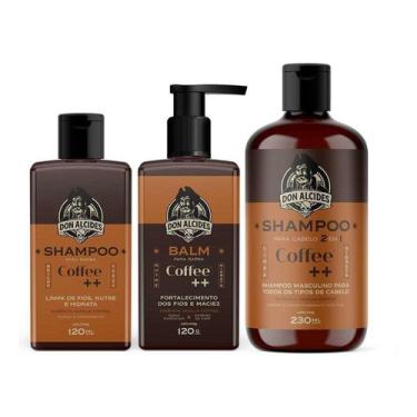 Imagem de Kit Balm E Shampoo Premium E 2 Em 1 Don Alcides Coffee Mais Kit Balm E Shampoo Premium E 2 Em 1 Don Alcides Coffee Mais