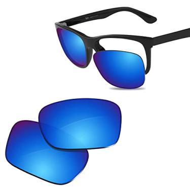 Imagem de Glintbay Lentes de óculos de sol de substituição 100% precisas para Ray-Ban RB4181-57 - Espelhado azul gelo polarizado