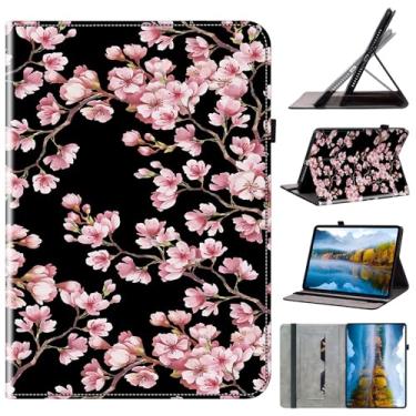 Imagem de Dteck Capa fólio para tablet Samsung Galaxy Tab A9+ Plus 27.9 cm 2023 (SM-X210) - Capa protetora dobrável de couro PU [suporte/ranhuras/alça elástica/S Pen Loop] Capa fofa de desenho animado leve,
