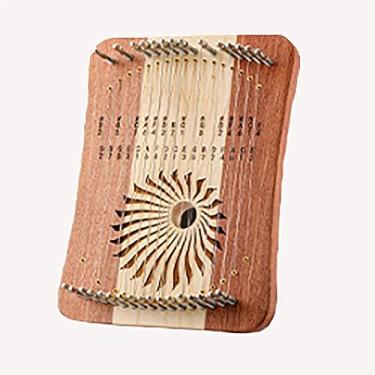 Imagem de piano de polegar de 31 cordas kalimba piano de dedo de mão fácil de aprender pequeno instrumento portátil (B)