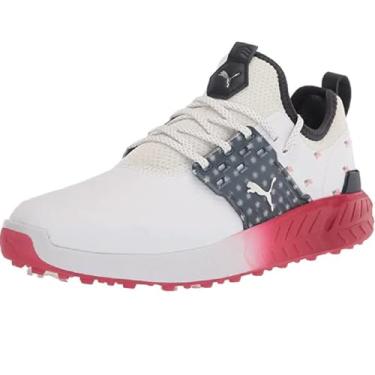 Imagem de PUMA Men's Ignite Articulate Volition Golf Shoe, White Silver/Ski Patrol, 9