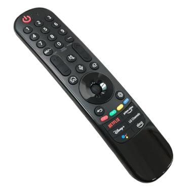 Imagem de MR22GA AKB76039902 Controle remoto IR de substituição compatível com LG Smart TV a maioria dos modelos 2022 UHD OLED QNED NanoCell série 4K 8K com botões Netflix Prime Video Disney Alexa (sem função