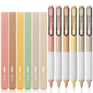 Imagem de Mr. Pen - Marcadores estéticos e canetas de gel, pacote com 12, Bíblia de cores sortidas sem sangramento, tinta preta, canetas marca-texto para Bíblias