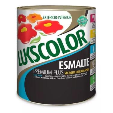 Imagem de Tinta Esmalte Sintético Base Água 900ml Lukscolor, Cores (Vermelho)