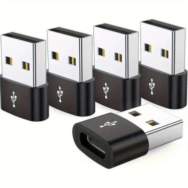 Imagem de Adaptadores USB OTG para USB-C (5 Peças) - Metálico e Durável para iPh