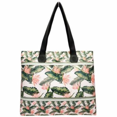 Imagem de Bolsa Feminina Tropical Impermeável Folhas Magicc Bolsas