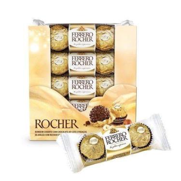 Imagem de Kit c/48 BOMBONS FERRERO ROCHER 600g - Ferrero do Brasil