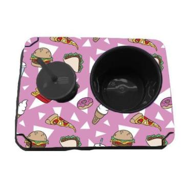 Imagem de Almofada Bandeja Pipoca Balde e 1 Copo Personalizado Fast Food - Deluz