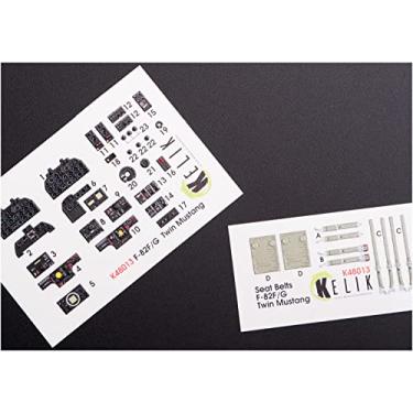 Imagem de Reskit K48013-1/48 Escala F-82 (F,G) Twin Mustang Interior Decalques 3D para kit Modelsvit