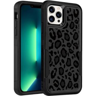 Imagem de LOQUPE Capa projetada para iPhone 13 Pro, capa protetora resistente resistente e leve e à prova de choque para iPhone 13 pro 6,1 polegadas, mulheres meninas, estampa de oncinha