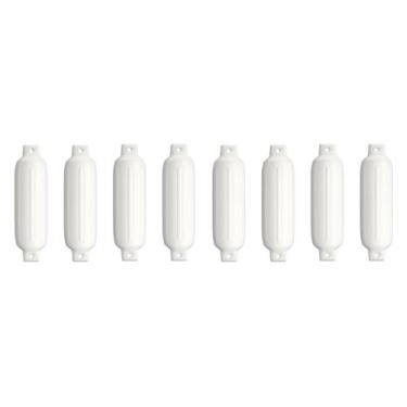 Imagem de Defensa Inflável Branca G5 21,5 X 68,5cm Lancha Barco Kit 8 - Noster N