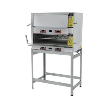 Imagem de Forno Industrial a Gás 70X50 2 câmaras Metalmaq, Gás Natural