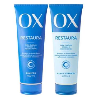 Imagem de Shampoo + Condicionador Ox Restaura 400ml