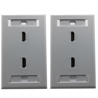 Imagem de Kit 2 Espelhos de Parede com 2 saídas Hdmi - Wincabos