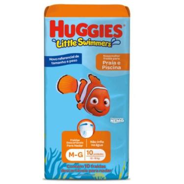 Imagem de Fralda Descartável infantil para Piscina Litlle Swimers Huggies Tamanh
