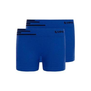 Imagem de Kit com 2 Cuecas Infantil Boxer Lupinho 132-002 - LUPO, Azul, G