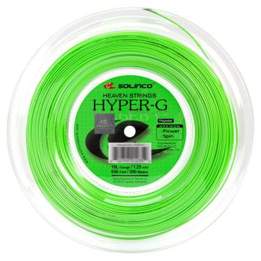 Imagem de Corda Solinco Hyper G 16L 1.25mm Rolo com 200 Metros Verde