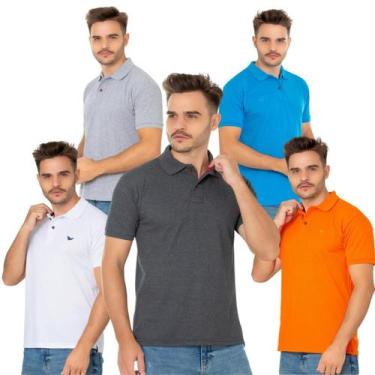 Imagem de Super Kit 5 Polos Ridens Elegância e Conforto  Oferta Exclusiva Veja, 
