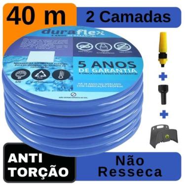 Imagem de Mangueira Siliconada Azul 40 Metros + Suporte DuraFlex