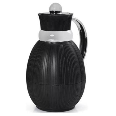 Imagem de Garrafa Termica 1L Ferrara Preta para CHA e Cafe Termopro