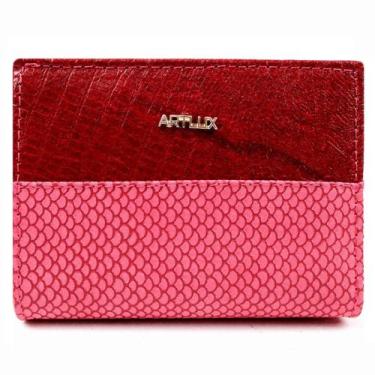 Imagem de Carteira Feminina em Couro Artlux 3004, Vermelho