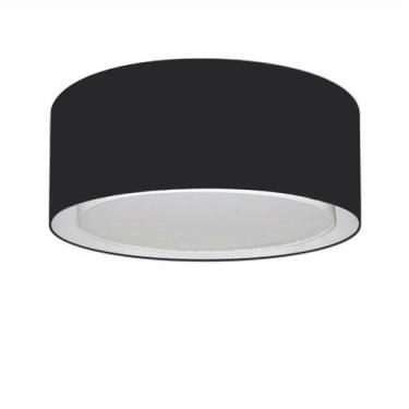 Imagem de Plafon Cilíndrico Duplo Vivare Md-3036 Cúpula em Tecido 50x25cm - Bivo