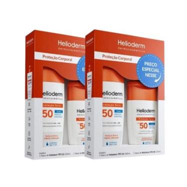 Imagem de Kit 2x Protetor Solar kit Helioderm FPS 50 - KLEY HERTZ