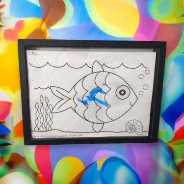 Imagem de Moldura A4 Organizador de Desenhos Caixa Alta Decoração - Potter Plane