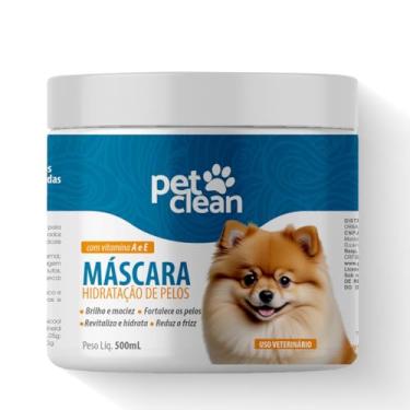 Imagem de Máscara de Hidratação Banho e Tosa Pet Clean para Cães e Gatos 500g consistente - Com silicone | filtro solar | Perfumada - Rende muito