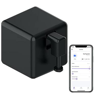 Imagem de SENCKIT Botão de Pressão Do Interruptor Inteligente: Botão de Pressão Do Interruptor, Aplicativo Tuya Ou Controle de Temporizador, Sem Fiação, Adicione Um Hub Compatível com Alexa/ (, Preto)