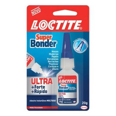 Imagem de Super Cola Adesiva Bonder Ultra Loctite Multiuso Madeira Pvc, Azul
