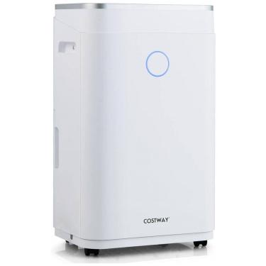 Imagem de Desumidificador para Grandes Ambientes 6.4L até 370 m2 com Controle Inteligente, 110V, COSTWAY, Branco
