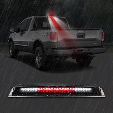 Imagem de Conjunto de luzes de alta montagem, para Nissan Titan 2004 – 2015, Nissan Frontier 2005 – 2016 Nissan Terceiro Centro Carga Reversa, Traseira da Barra de Freio de LED TraseiraBanpo preto BP-HMBL-0415NISSAN-BS-FBA