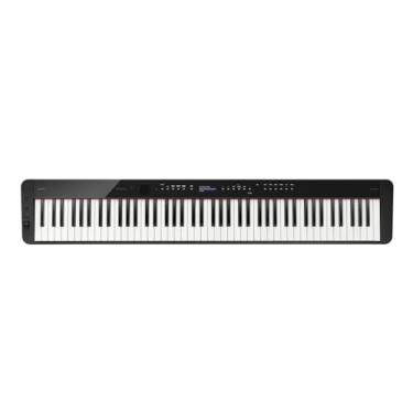 Imagem de Casio Piano digital portátil Privia PX-S3100, com 88 teclas ponderadas, 700 tons, 200 ritmos, controles de sensor de toque, pedal de sustentação, Bluetooth, USB, adaptador AC, alto-falantes de 16 W,