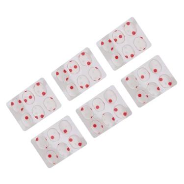 Imagem de Drum Dampeners Gel Pads Controle Macio para Bateria Cymbals 36pcs Drum Dampeners Gels Silicone (Pontos brancos vermelhos)