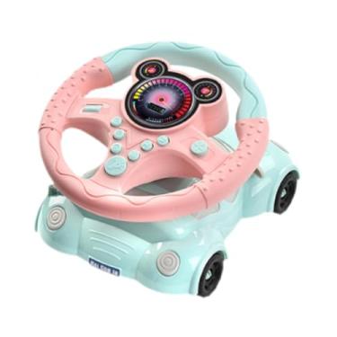 Imagem de YIJU Driver de volante Driver Fun Activity Role Interaction Play Portable com som e efeitos musicais para crianças meninas meninas meninas, Rosa