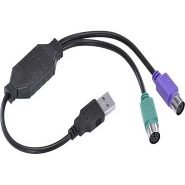 Imagem de Cabo adp ps2 f x usb macho 30 cm usbps-2 - VINIK