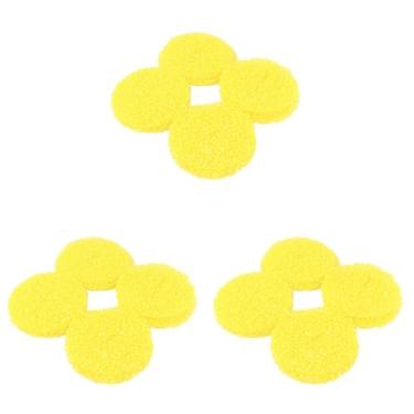 Imagem de 36 peças para pia de cozinha, filtro antientupimento, captador de cabelo, capa de drenagem criativa para lavatório de louça para e ralo de chão amarelo suprimentos de cozinha