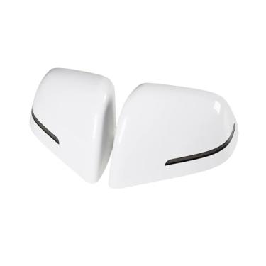 Imagem de Capa de espelho retrovisor de substituição compatível com Tesla Model 3 Y 2023 com pisca-pisca LED(MY-PR19WHITE)