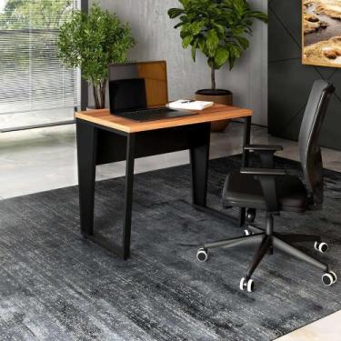 Imagem de Mesa Industrial Escritório 90cm x 60cm Pés Metal F5 Office - F5 Office