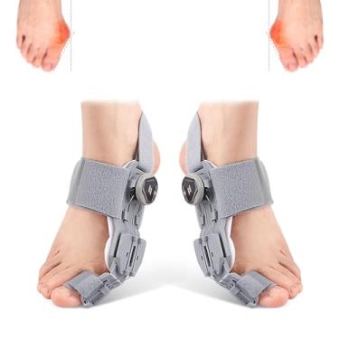 Imagem de JSHshield Corretor de Joanete Ergonômico para Mulheres e Homens Dedão do Pé, Alisador de Dedo do Pé Ajustável, Alívio Ortopédico da Dor da Tala de Joanete para Suporte Diurno/Noturno (2PCS)