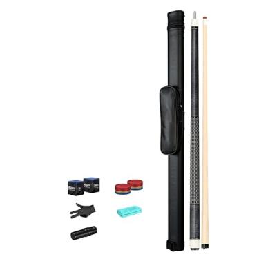 Imagem de Taco de Sinuca Profissional, Barra de Bilhar 1/2 Estrutura Canadense em Madeira de Maple, Comprimento 147cm (58in) e Cabeça de 12,75mm - CQBXRD