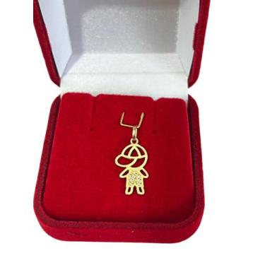 Imagem de Lindo pingente de menino em ouro 10k - DIAMOND JÓIAS