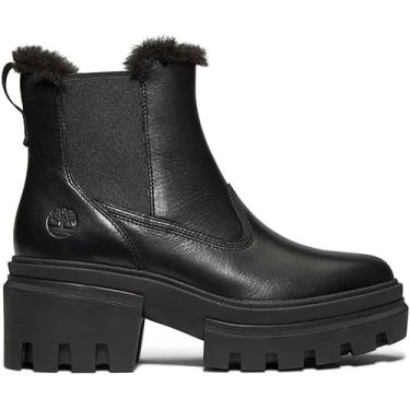 Imagem de Timberland Bota feminina Everleigh Mid Warm Forrado Fashion Boot, Preto Jet, 10