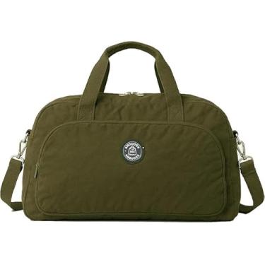 Imagem de Bolsa de Viagem Esportiva, academia viagens, auxiliar de mala bordo, Grande Capacidade, Alça Transversal (VERDE ESCURO)