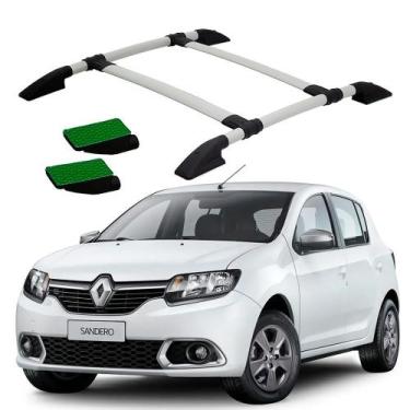 Imagem de Rack Teto Bagageiro Sandero 2019 2020 2021 2022 Prata Colado - Solar