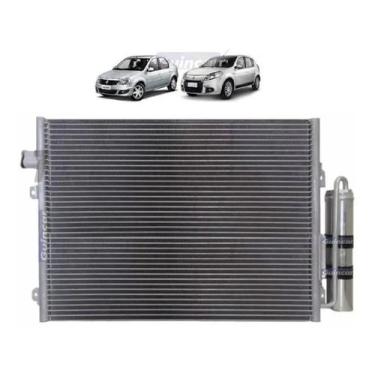 Imagem de Kit Radiador + Condensador Renault Sandero / Logan Até 2012 - NOTUS