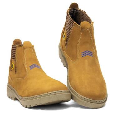 Imagem de Botina Bota Masculina Cano Curto Couro Legítimo New Sola Costurada - R