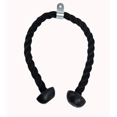 Imagem de Grizzly Fitness Corda de tríceps de nylon premium | Tamanho único (preto, grande)