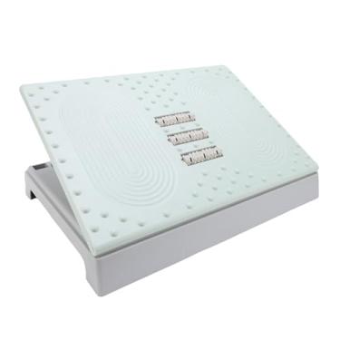 Imagem de Zhjvihx Sob o Apoio de pé, 42 X 31cm Ergonômico para Os Pés Descanso para Mesa Com 5 Ajustes de Altura Superfície de Massagem Non Slip PP Plastic for Office Home Travel Home Travel (Verde)